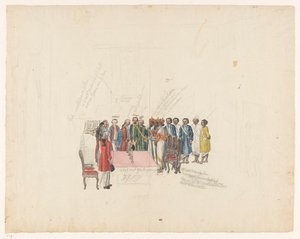Empfang der Gesandten des Königs von Kandy, 1785