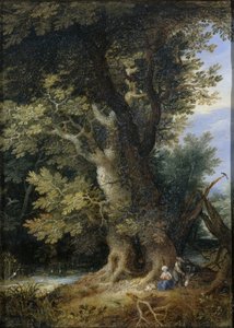 Ruhe auf der Flucht nach Ägypten von Jan Brueghel (I) (manner of)