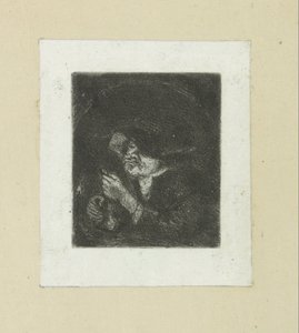 Mann bei Kerzenlicht von Jan Chalon