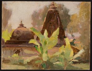 Ahmedabad - Jain-Tempel. Aus der Reise nach Indien von Jan Ciągliński