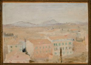 Korfu - Blick vom Balkon. Von einer Reise nach Griechenland von Jan Ciągliński