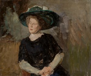 Dame mit Hut von Jan Ciągliński