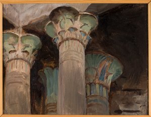 Izis - Kapitelle im Tempel der Isis. Aus einer Reise nach Ägypten von Jan Ciągliński
