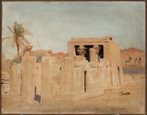 Luksor - Ufer des Nils. Aus einer Reise nach Ägypten von Jan Ciągliński