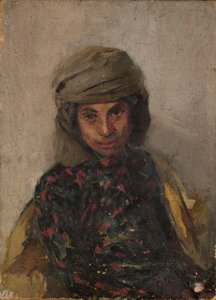Porträt einer Jüdin. Von einer Reise nach Krim von Jan Ciągliński