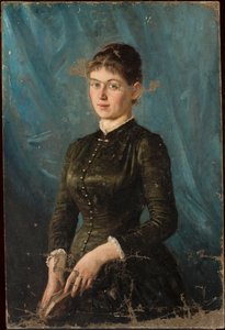 Porträt einer jungen Dame von Jan Ciągliński
