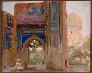Samarkand - Gur Emir, Mausoleum von Tamerlan. Aus der Reise nach Turkestan von Jan Ciągliński