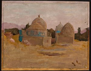 Samarkanda - Moschee Schah-Sinde. Aus der Reise nach Turkestan von Jan Ciągliński