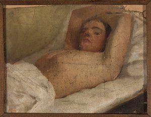Studie einer liegenden Frau von Jan Ciągliński