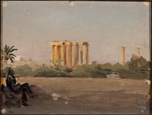 Tempel des Jupiter in Athen. Aus der Reise nach Griechenland von Jan Ciągliński