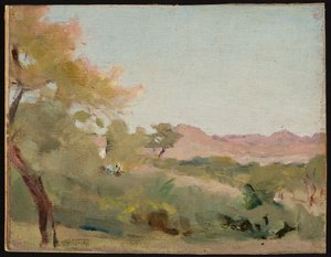 Udaipur - Indische Landschaft. Aus der Reise nach Indien von Jan Ciągliński