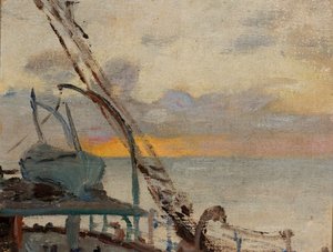 Ansicht vom Schiff. Aus einer Reise nach Indien von Jan Ciągliński