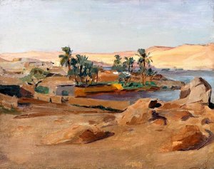 Der Nil bei Assuan. Von der Reise nach Ägypten