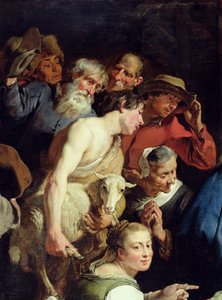Die Anbetung der Hirten, nach 1628 (Detail) von Jan Cossiers