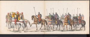 Maskerade der Leidener Studenten, 1865 (Gecostumeerde optogt gehouden door de leden van het Leidsche studenten-corps den 6den Junij 1865) von Jan Daniël Cornelis Carel Willem baron de Constant Rebecque