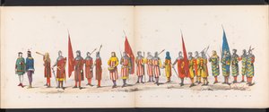 Maskerade der Leidener Studenten, 1865 (Platte 13) von Jan Daniël Cornelis Carel Willem baron de Constant Rebecque