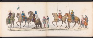 Maskerade der Leidener Studenten, 1865 (Platte 14) von Jan Daniël Cornelis Carel Willem baron de Constant Rebecque