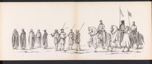 Maskerade der Leidener Studenten, 1865 (Platte 3) von Jan Daniël Cornelis Carel Willem baron de Constant Rebecque