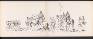 Maskerade der Leidener Studenten, 1865 (Platte 7) von Jan Daniël Cornelis Carel Willem baron de Constant Rebecque