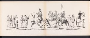 Maskerade der Leidener Studenten, 1865 (Platte 8) von Jan Daniël Cornelis Carel Willem baron de Constant Rebecque
