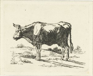 Stehende Kuh von Jan Dasveldt