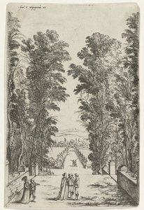 Terrasse in einem Park
