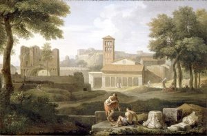 Ansicht von Tivoli von Jan Frans van Bloemen