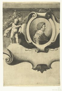 Belagerung von Breda (Blatt mit Porträt von Friedrich Heinrich), 1637 von Jan Gerritsz. van Bronckhorst