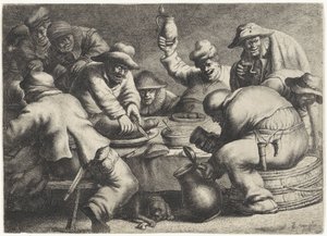 Bauernmahlzeit von Jan Gillisz. van Vliet