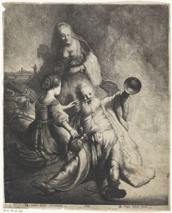 Lot und seine Töchter von Jan Gillisz. van Vliet