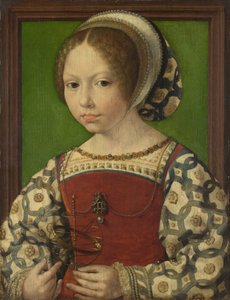 Porträt von Prinzessin Dorothea von Dänemark 1520-1580, ca. 1530 von Jan Gossaert