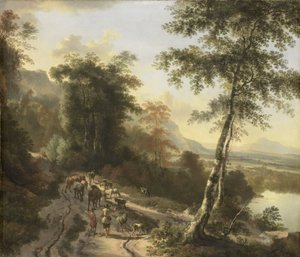 Landschaft mit Viehtreibern