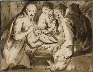 Anbetung der Hirten von Jan Harmensz. Muller
