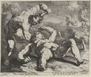 Kain tötet Abel von Jan Harmensz. Muller