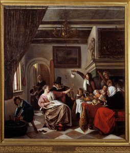 Wie die Alten singen, so zwitschern die Jungen von Jan Havicksz. Steen