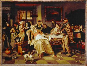 Fest des Dreikönigskuchens von Jan Havicksz. Steen