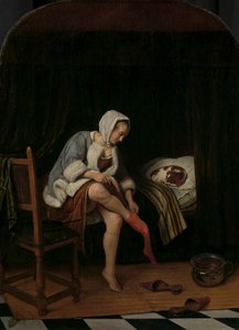 Frau bei ihrer Toilette von Jan Havicksz. Steen