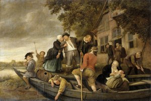 Die fröhliche Heimkehr, 1679 von Jan Havickszoon Steen