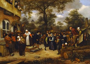Dorfhochzeit von Jan Havickszoon Steen