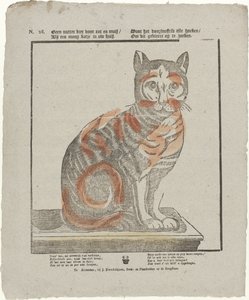 Kein nützlicheres Tier gegen Ratten und Mäuse / Als eine schöne Katze in Ihrem Haus. / Denn sie durchstöbert alle Ecken / um dieses Ungeziefer zu suchen