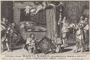 Paradebett von Prinz Maurits, 1625 von Jan Hendriksz. Verstraelen