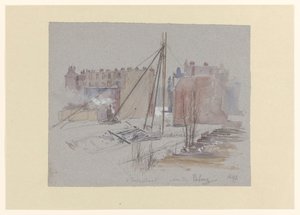 Bauarbeiten an der Van Eeghenstraat, hinter der Parkweg