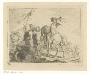 Landschaft mit Reisenden und Reitern