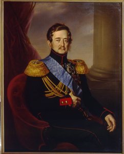 Porträt von Iwan Fjodorowitsch Paschkewitsch, Graf von Erivan, Vizekönig des Königreichs Polen - Gemälde von Jan Ksawery Kaniewski (1805-1867)