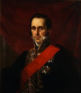Porträt von Graf Sergey Semionovich Uvarov 1786-1855, 1844