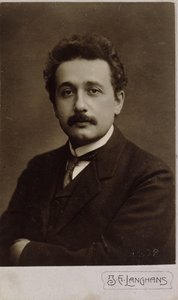 Carte-de-visite-Porträt von Albert Einstein, aufgenommen in Prag 1912, 1912