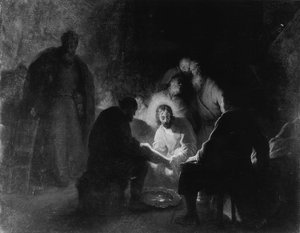 Christus wäscht die Füße der Jünger
