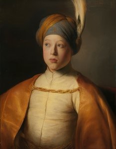 Junge in einem Umhang und Turban (Porträt von Prinz Rupert von der Pfalz) von Jan Lievens