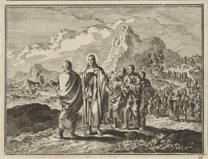 Christus bestraft Petrus von Jan Luyken