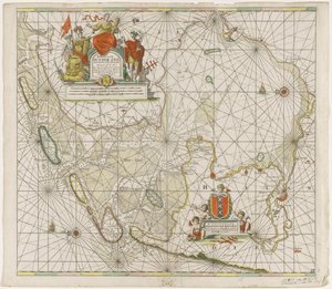 Seekarte der Zuiderzee und der Wattensee